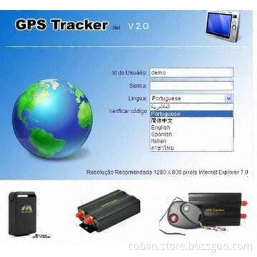 TK 103 Car GPS Tracker with GPS Vehicle Tracking Server Software, Spy Car Equipment